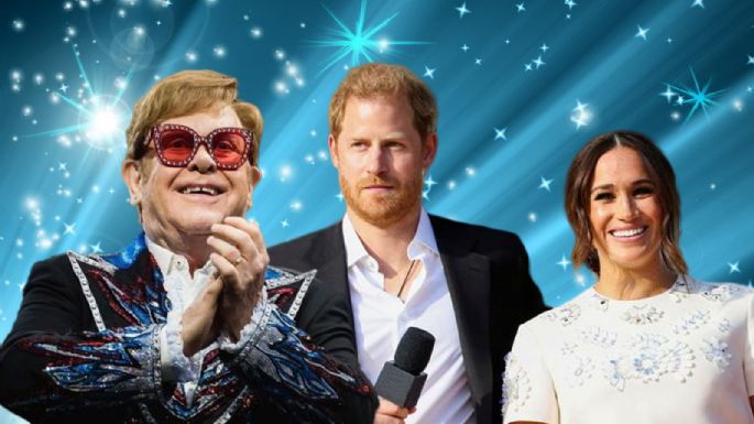 El saludo especial del Príncipe Harry y Meghan Markle a Elton John