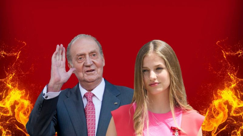 La “sana distancia” que la Princesa Leonor mantiene del Rey Juan Carlos