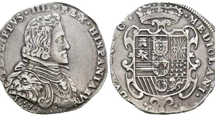 ¡Este trozo de metal te hará rico! Descubre la Rareza de la Moneda de Felipe IV Ducatón 1651 de Amberes