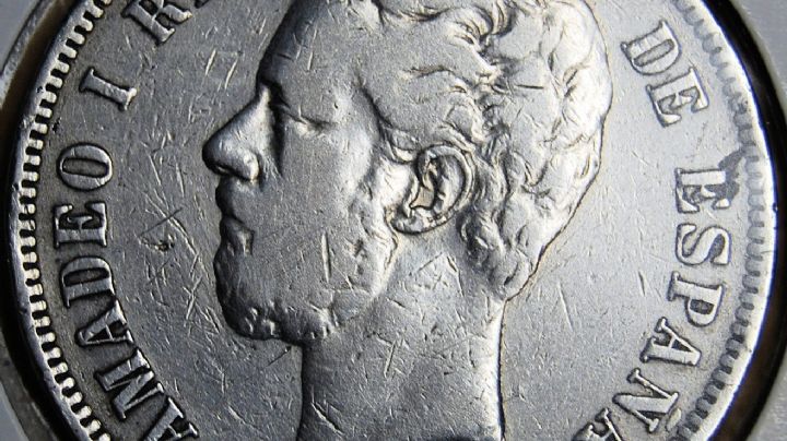 Descubre Madrid a través la moneda de Amadeo I de 5 pesetas de 1871 con un valor aproximado de 100 euros