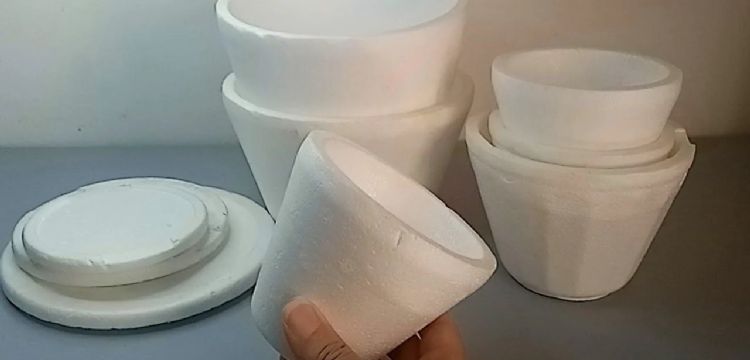 Reciclá tus potes de Telgopor y crea macetas únicas para tu hogar