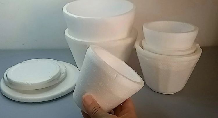 Reciclá tus potes de Telgopor y crea macetas únicas para tu hogar