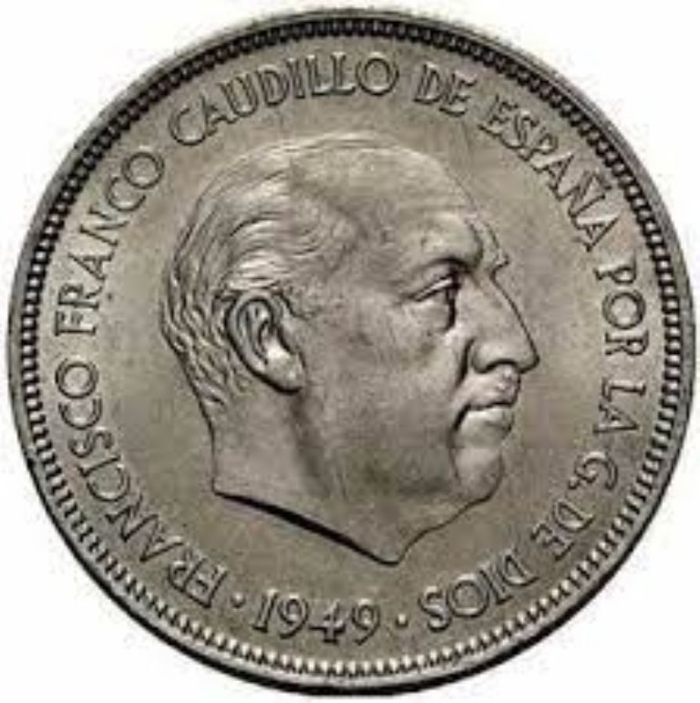 Moneda de 5 pesetas antigua
